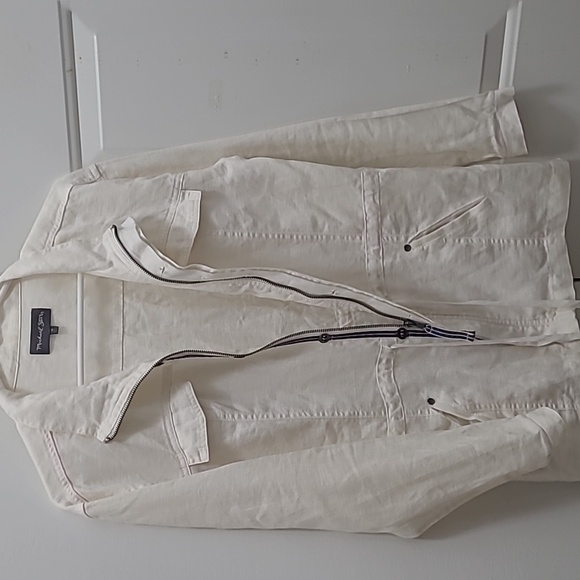 Michael Stars Women's white long sleeves Drawstring Large used great condition. - Picture 5 of 8